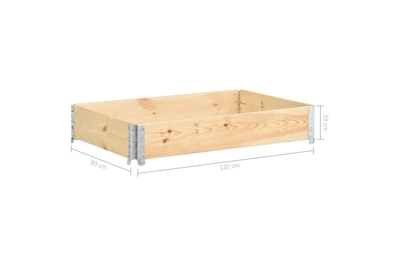 Pallekarm 80x120 cm heltre furu - Interiør - Dekorasjon & innredningsdetaljer - Krukker - Utepotter