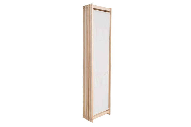 Romdeler 5 paneler krem 200x170x4 cm stoff - Beige - Interiør - Dekorasjon & innredningsdetaljer - Romdelere