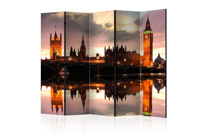 Romdeler - Big Ben in the evening London II 225x172 - Artgeist sp. z o. o. - Interiør - Dekorasjon & innredningsdetaljer - Romdelere