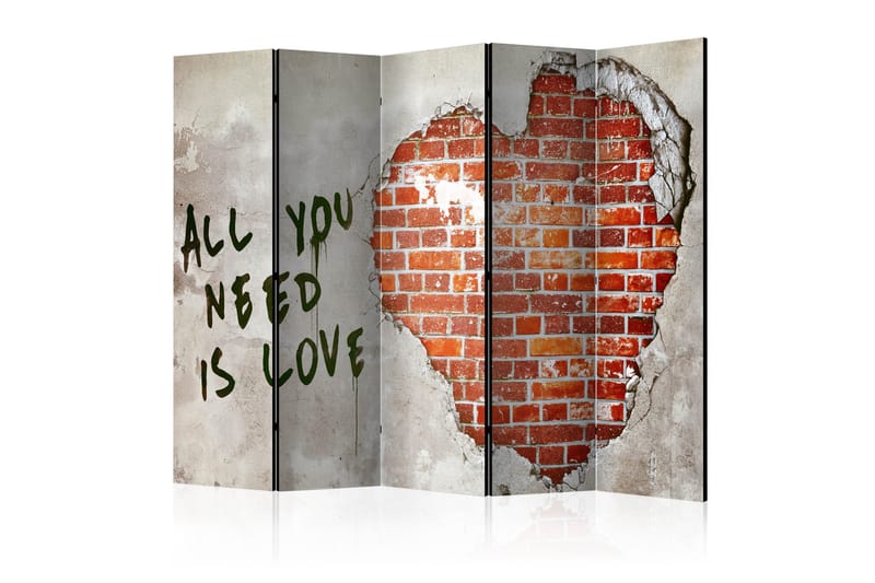 Romdeler - Love is all you need II 225x172 - Artgeist sp. z o. o. - Interiør - Dekorasjon & innredningsdetaljer - Romdelere