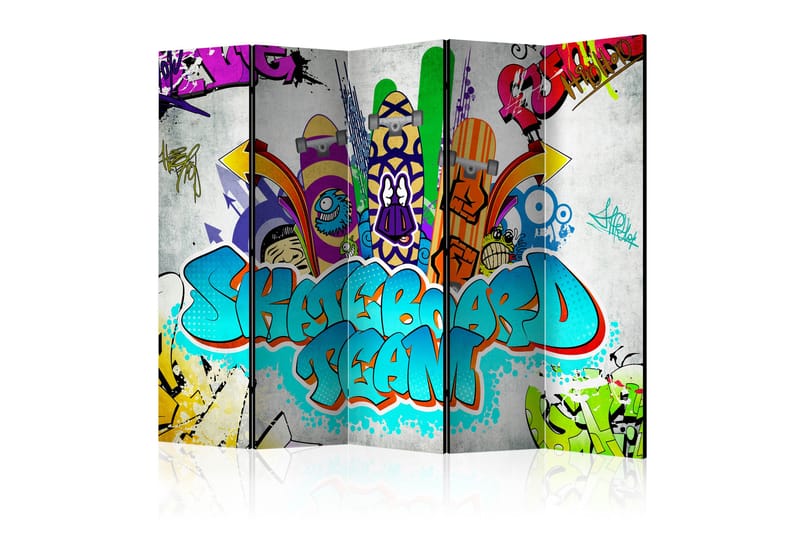 Romdeler - Skateboard team II 225x172 - Artgeist sp. z o. o. - Interiør - Dekorasjon & innredningsdetaljer - Romdelere