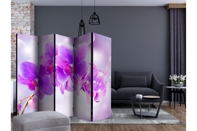 Romdeler - Purple Orchids II 225x172 - Artgeist sp. z o. o. - Interiør - Dekorasjon & innredningsdetaljer - Romdelere