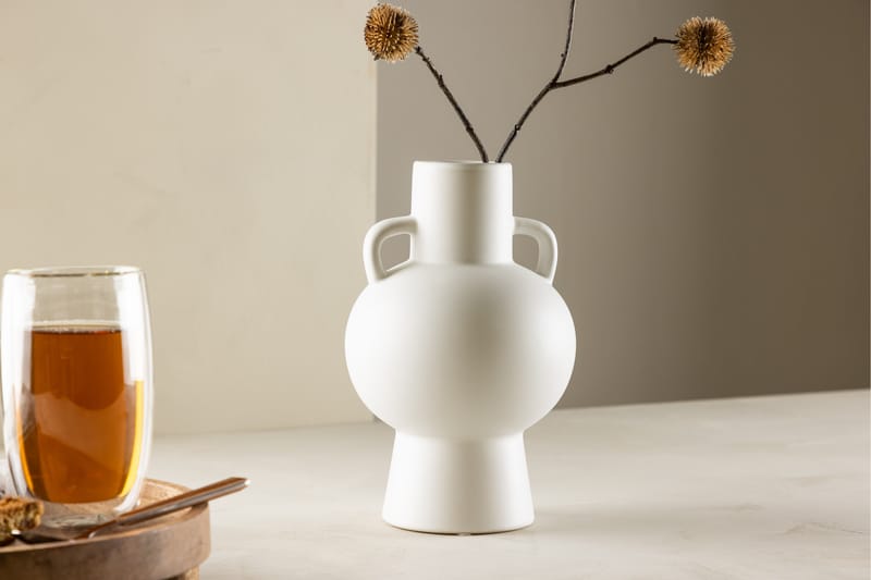 Vase Cent 16 cm Hvit - Venture Home - Interiør - Dekorasjon & innredningsdetaljer - Vas