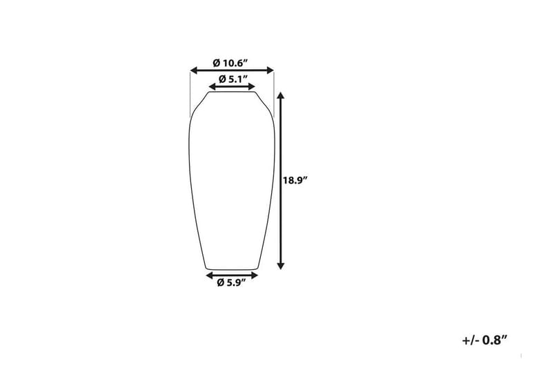 Vase Lorca 27 cm - Sølv - Interiør - Dekorasjon & innredningsdetaljer - Vas - Blomstervase