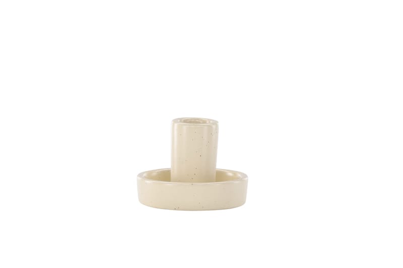 Ceco Lysestake 11x5,6 cm - Beige - Interiør - Lys & dufter - Lysestaker og lykter