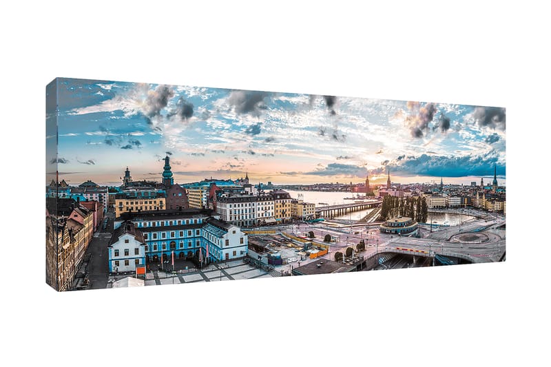 Bilde Canvas Slussen, Stockholm - 60x150 cm - Interiør - Maleri & posters - Lerretsbilder