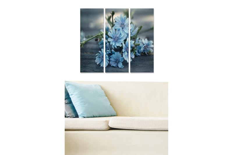 Bilde Floral 3-pk flerfarget - 22x05 cm - Interiør - Maleri & posters - Lerretsbilder