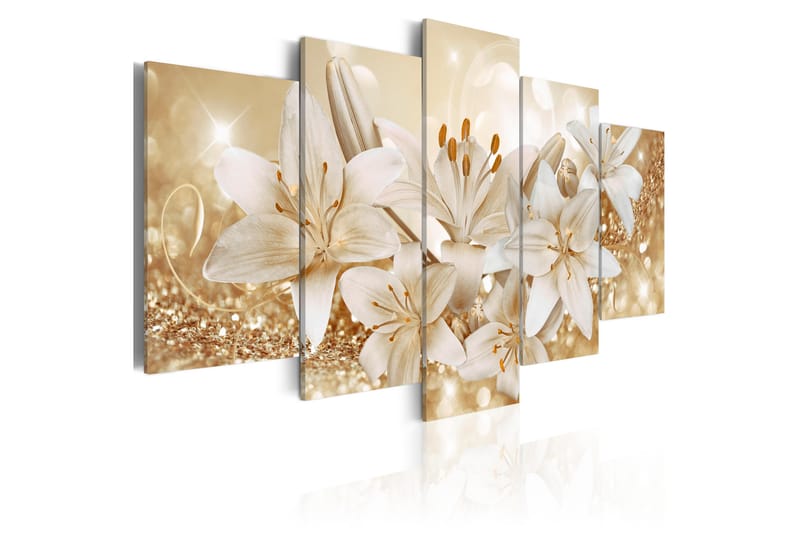 Bilde Golden Bouquet 100x50 - Artgeist sp. z o. o. - Interiør - Maleri & posters - Lerretsbilder