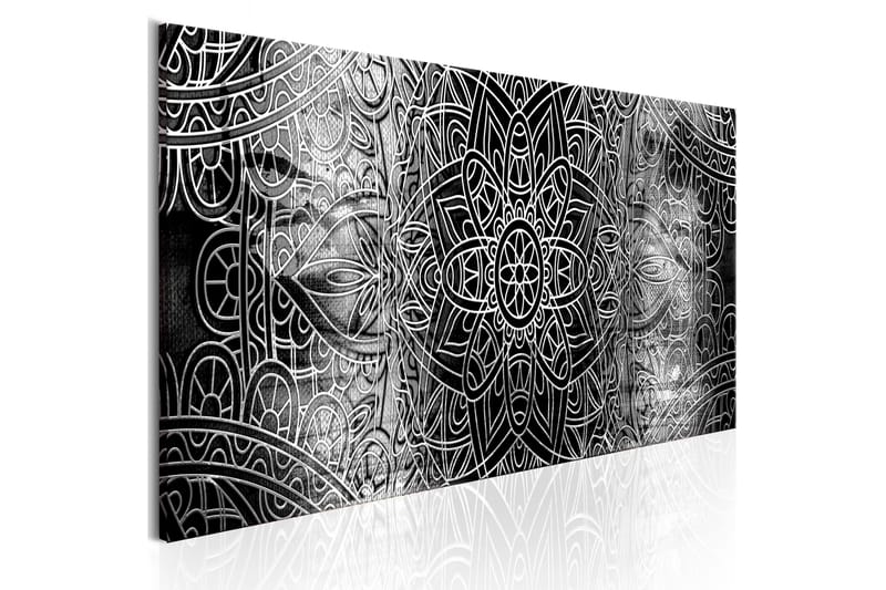 Bilde Mandala Grey Depths 150x50 - Artgeist sp. z o. o. - Lerretsbilder