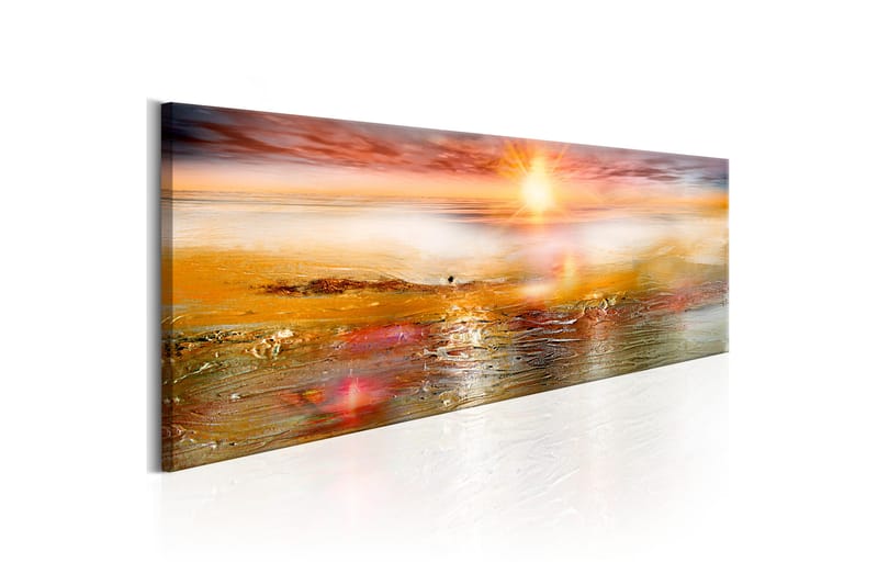 Bilde Orange Sea 150x50 - Artgeist sp. z o. o. - Interiør - Maleri & posters - Lerretsbilder