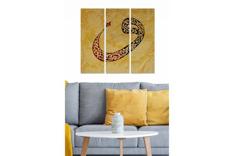 Bilde Scenic 3-pk Flerfarget - 22x05 cm - Interiør - Maleri & posters - Lerretsbilder