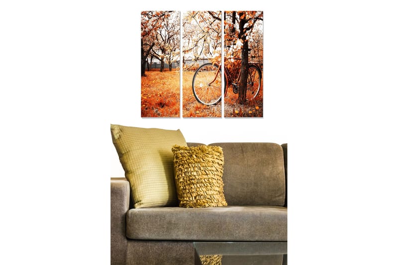 Bilde Scenic 3-pk Flerfarget - 22x05 cm - Interiør - Maleri & posters - Lerretsbilder