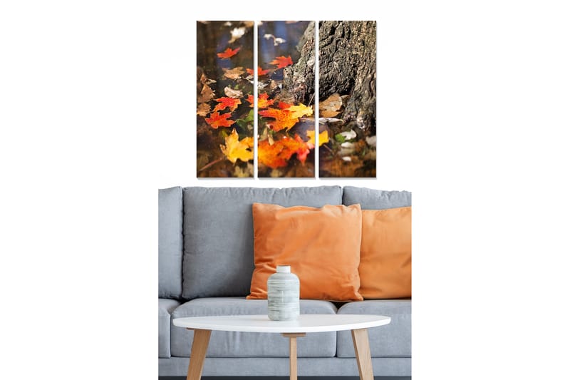 Bilde Scenic 3-pk Flerfarget - 22x05 cm - Interiør - Maleri & posters - Lerretsbilder