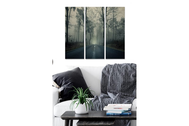 Bilde Scenic 3-pk Flerfarget - 22x05 cm - Interiør - Maleri & posters - Lerretsbilder