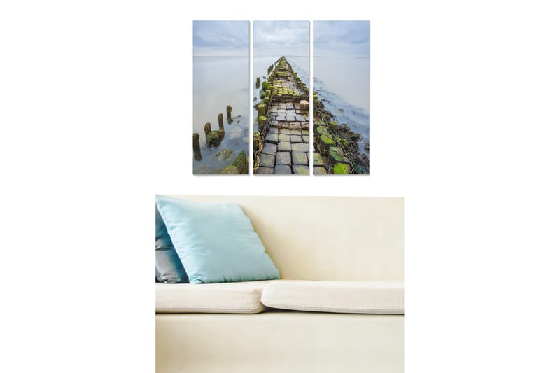 Bilde Scenic 3-pk Flerfarget - 22x05 cm - Interiør - Maleri & posters - Lerretsbilder