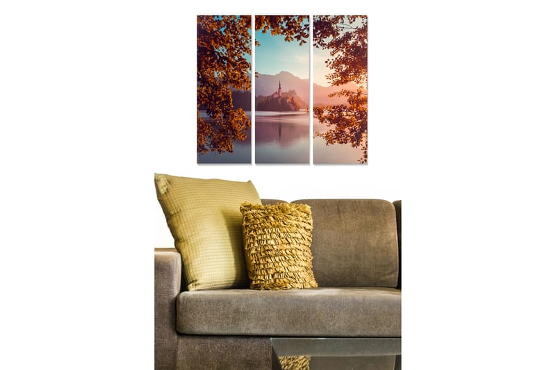 Bilde Scenic 3-pk Flerfarget - 22x05 cm - Interiør - Maleri & posters - Lerretsbilder