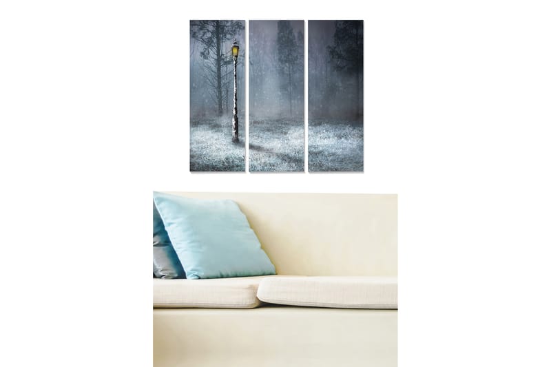 Bilde Scenic 3-pk Flerfarget - 22x05 cm - Interiør - Maleri & posters - Lerretsbilder