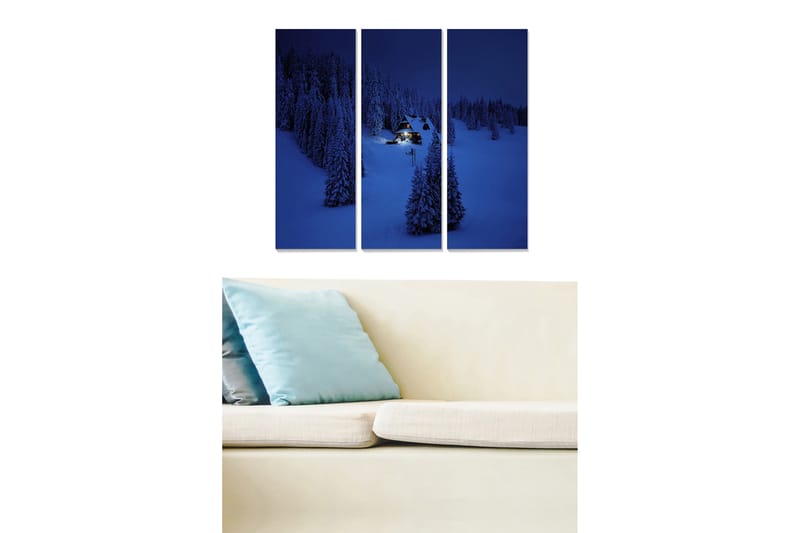 Bilde Scenic 3-pk Flerfarget - 22x05 cm - Interiør - Maleri & posters - Lerretsbilder