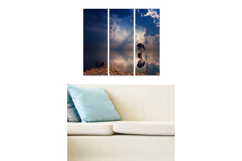 Bilde Scenic 3-pk Flerfarget - 22x05 cm - Interiør - Maleri & posters - Lerretsbilder