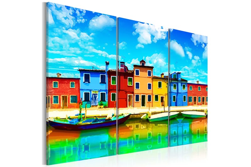 Bilde Sunny Morning In Venice 120x80 - Artgeist sp. z o. o. - Lerretsbilder