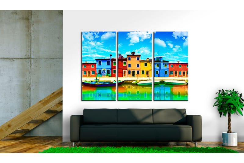 Bilde Sunny Morning In Venice 120x80 - Artgeist sp. z o. o. - Lerretsbilder