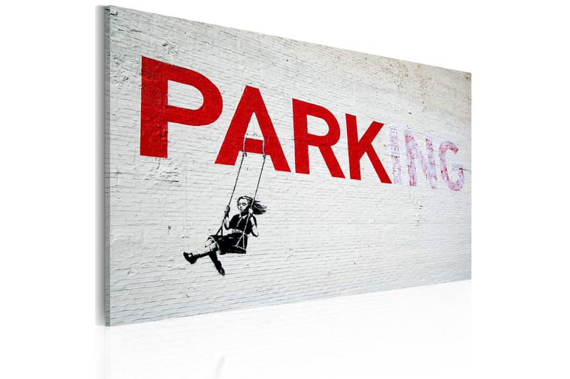 Bilde Parking Banksy 60x40 - Artgeist sp. z o. o. - Interiør - Maleri & posters - Lerretsbilder