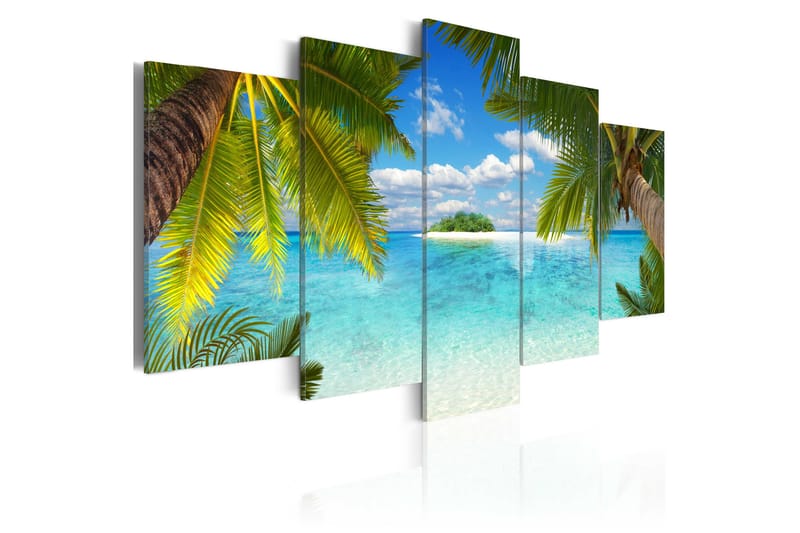 Bilde Paradise Island 100x50 - Artgeist sp. z o. o. - Interiør - Maleri & posters - Lerretsbilder