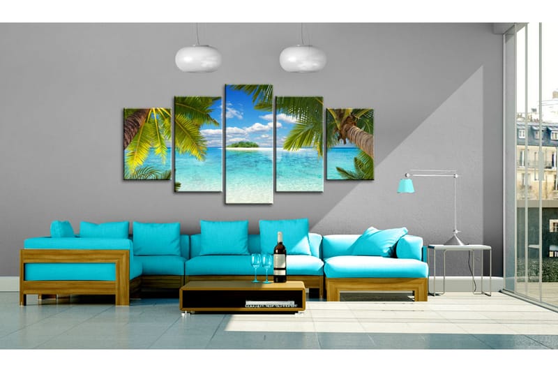 Bilde Paradise Island 100x50 - Artgeist sp. z o. o. - Interiør - Maleri & posters - Lerretsbilder