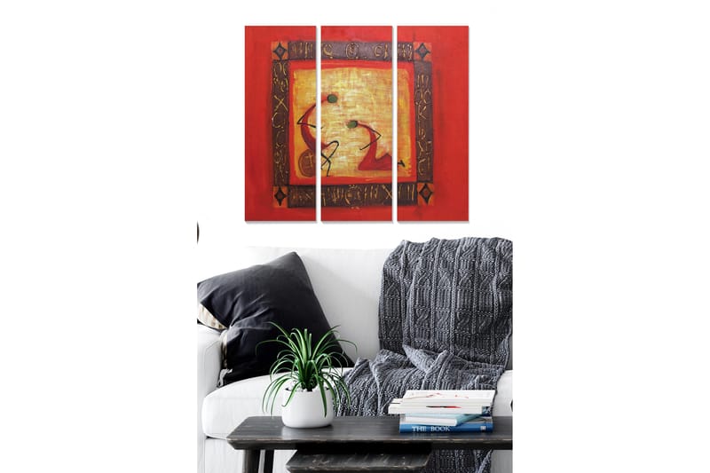 Canvasbilde Oriental 3-pk Flerfarget - 22x05 cm - Interiør - Maleri & posters - Lerretsbilder