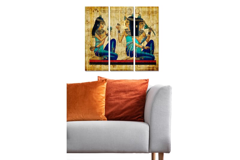 Canvasbilde Oriental 3-pk Flerfarget - 22x05 cm - Interiør - Maleri & posters - Lerretsbilder