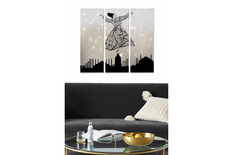 Canvasbilde Religion 3-pk Flerfarget - 22x05 cm - Interiør - Maleri & posters - Lerretsbilder