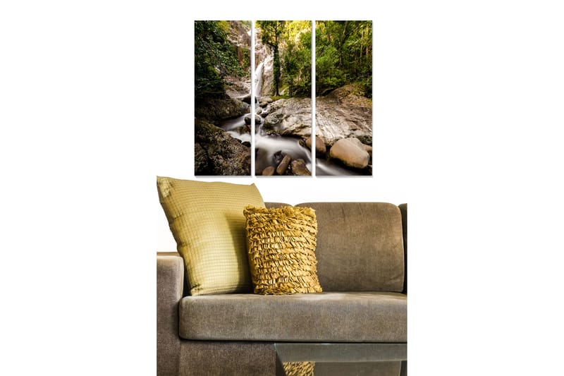 Canvasbilde Scenic 3-pk flerfarget - 22x05 cm - Interiør - Maleri & posters - Lerretsbilder