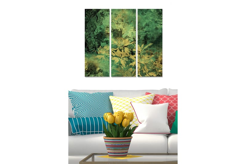 Canvasbilde Scenic 3-pk flerfarget - 22x05 cm - Interiør - Maleri & posters - Lerretsbilder