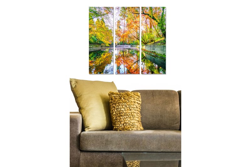 Canvasbilde Scenic 3-pk flerfarget - 22x05 cm - Interiør - Maleri & posters - Lerretsbilder