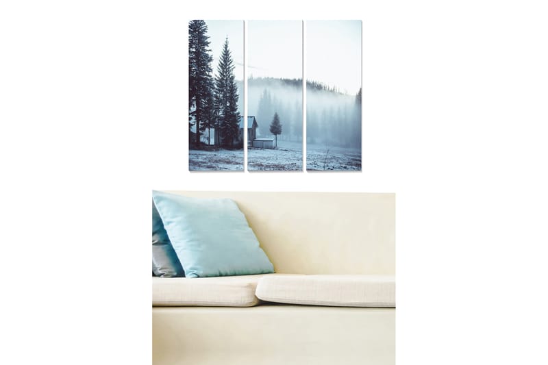 Canvasbilde Scenic 3-pk flerfarget - 22x05 cm - Interiør - Maleri & posters - Lerretsbilder