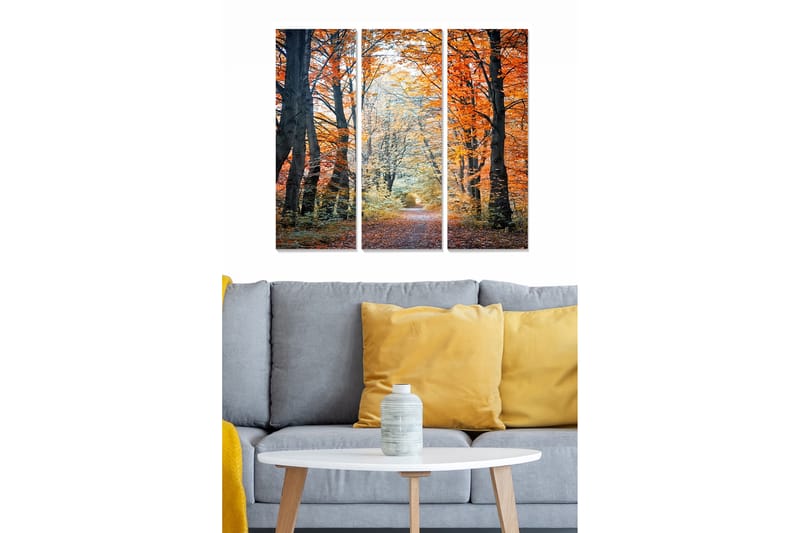 Canvasbilde Scenic 3-pk flerfarget - 22x05 cm - Interiør - Maleri & posters - Lerretsbilder