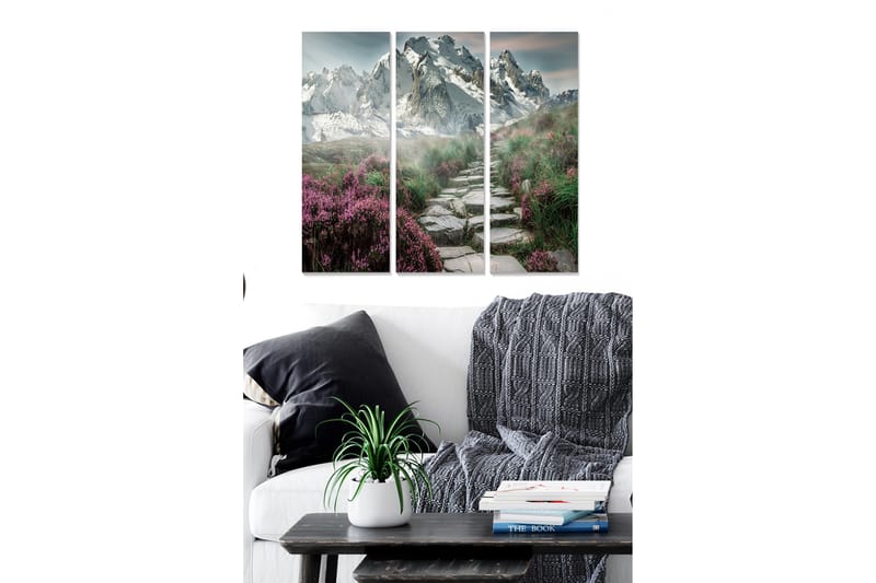 Canvasbilde Scenic 3-pk flerfarget - 22x05 cm - Interiør - Maleri & posters - Lerretsbilder