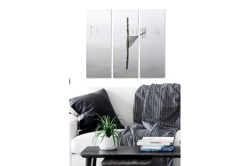 Canvasbilde Scenic 3-pk flerfarget - 22x05 cm - Interiør - Maleri & posters - Lerretsbilder