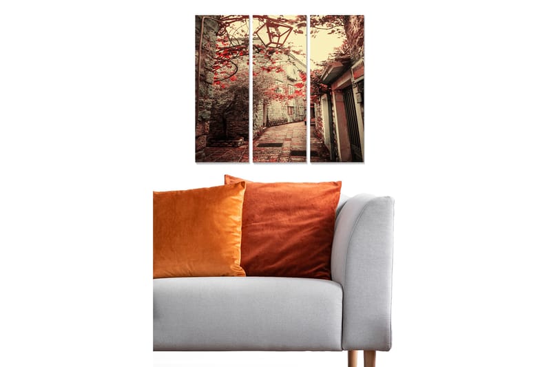 Canvasbilde Scenic 3-pk flerfarget - 22x05 cm - Interiør - Maleri & posters - Lerretsbilder