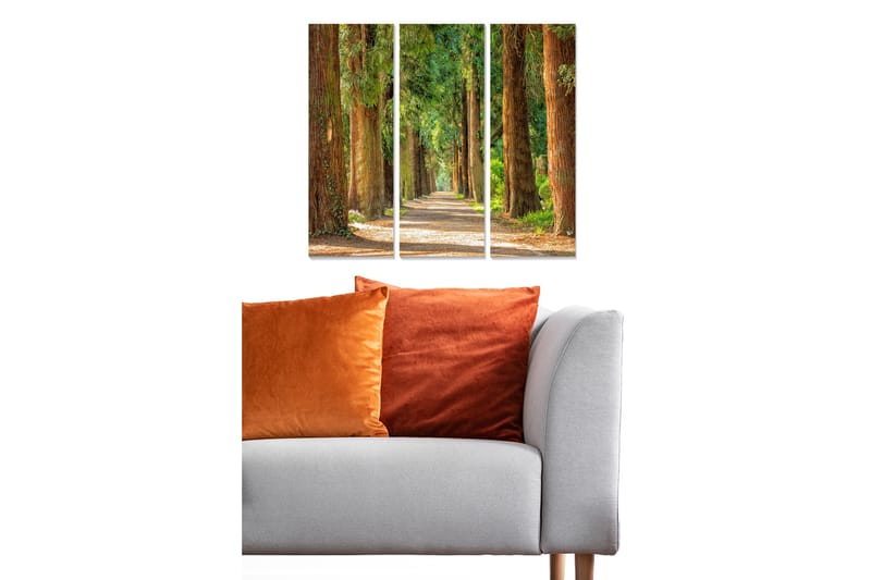 Canvasbilde Scenic 3-pk flerfarget - 22x05 cm - Interiør - Maleri & posters - Lerretsbilder