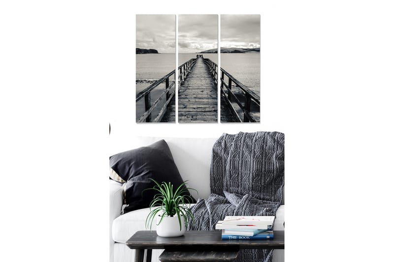 Canvasbilde Scenic 3-pk flerfarget - 22x05 cm - Interiør - Maleri & posters - Lerretsbilder