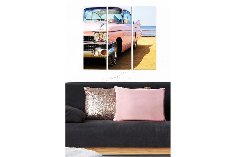 Canvasbilde Transportation 3-pk Flerfarget - 22x05 cm - Interiør - Maleri & posters - Lerretsbilder