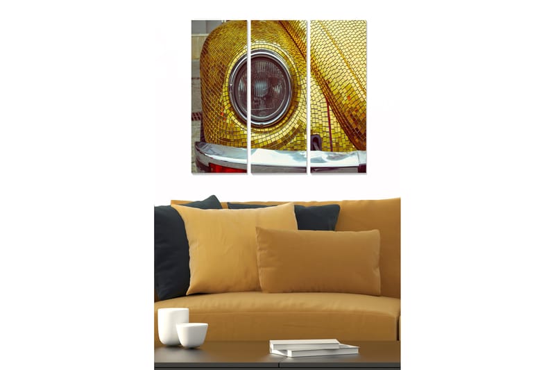 Canvasbilde Transportation 3-pk Flerfarget - 22x05 cm - Interiør - Maleri & posters - Lerretsbilder