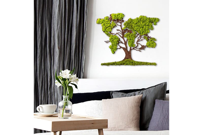 Canvasbilde Tree 2 - Grønn/Brun - Interiør - Maleri & posters - Lerretsbilder