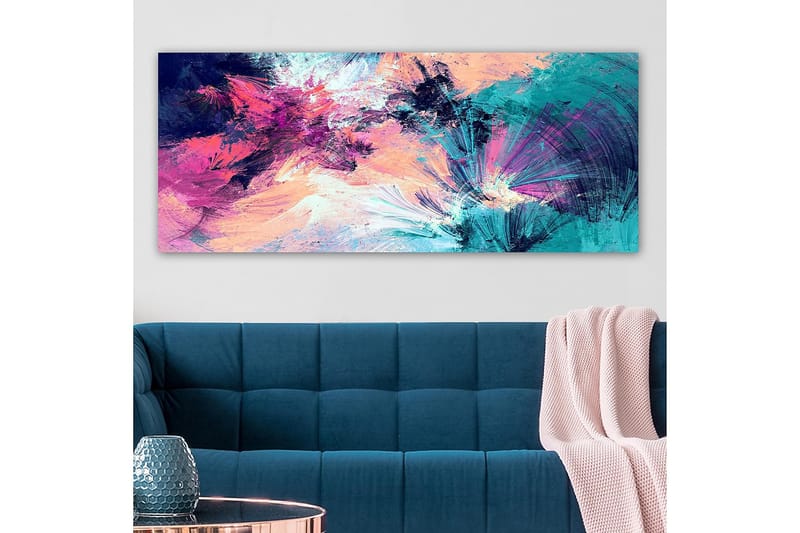 Canvasbilde YTY Abstract & Fractals Flerfarget - 120x50 cm - Interiør - Maleri & posters - Lerretsbilder