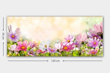 Canvasbilde YTY Floral & Botanical Flerfarget - 120x50 cm - Interiør - Maleri & posters - Lerretsbilder