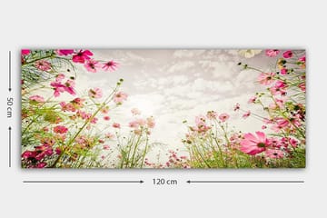 Canvasbilde YTY Floral & Botanical Flerfarget - 120x50 cm - Interiør - Maleri & posters - Lerretsbilder