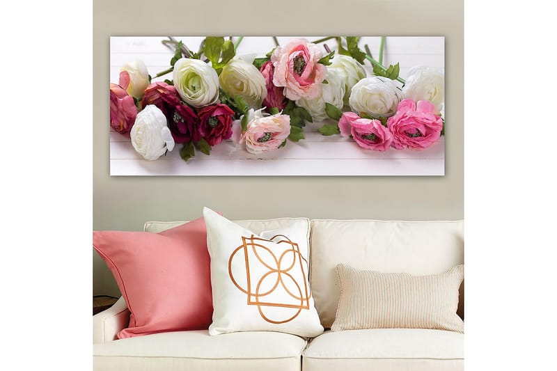 Canvasbilde YTY Floral & Botanical Flerfarget - 120x50 cm - Interiør - Maleri & posters - Lerretsbilder