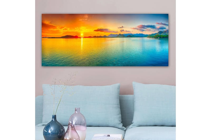 Canvasbilde YTY Landscape & Nature Flerfarget - 120x50 cm - Interiør - Maleri & posters - Lerretsbilder