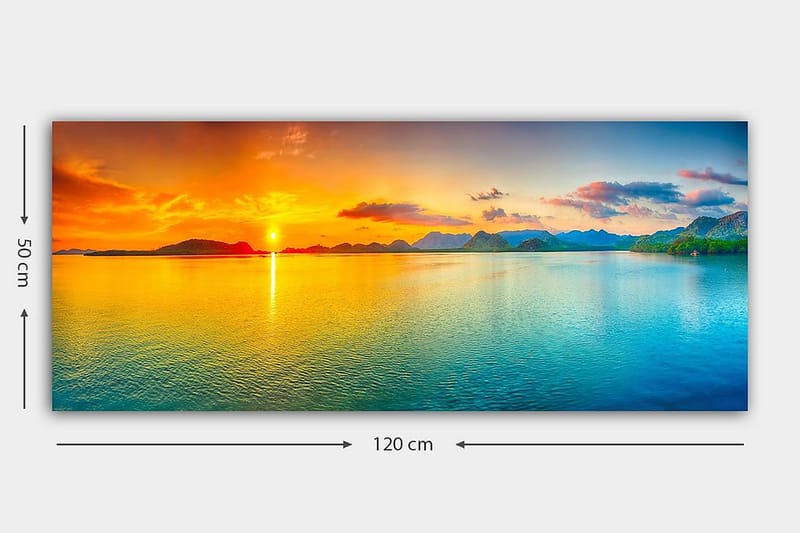 Canvasbilde YTY Landscape & Nature Flerfarget - 120x50 cm - Interiør - Maleri & posters - Lerretsbilder